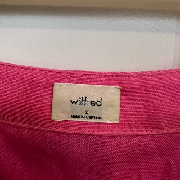 Aritzia, pink peasant blouse. Peplum. - Picture 3 of 3